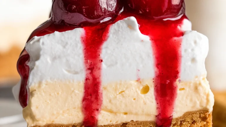 No-Bake Cheesecake Eclair Cake - Featured