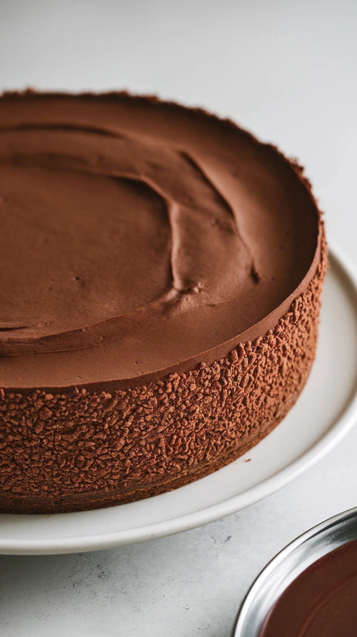 Creamy No-Bake Chocolate Cheesecake