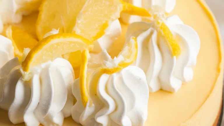 No Bake Lemon Cheesecake Recipe (5 Ingredients) - Featured