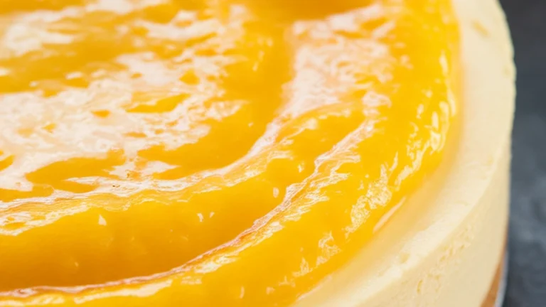 No Bake Lemon Cheesecake with Lemon Curd - Featured