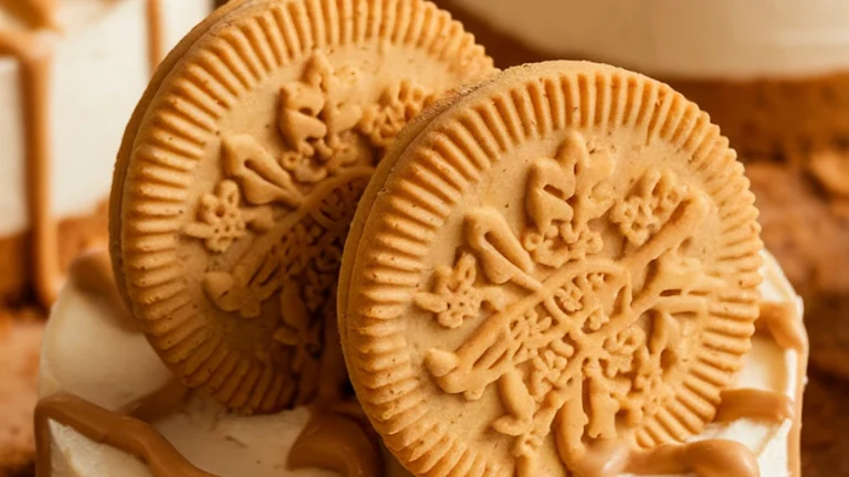 No Bake Mini Biscoff Cheesecakes - Featured