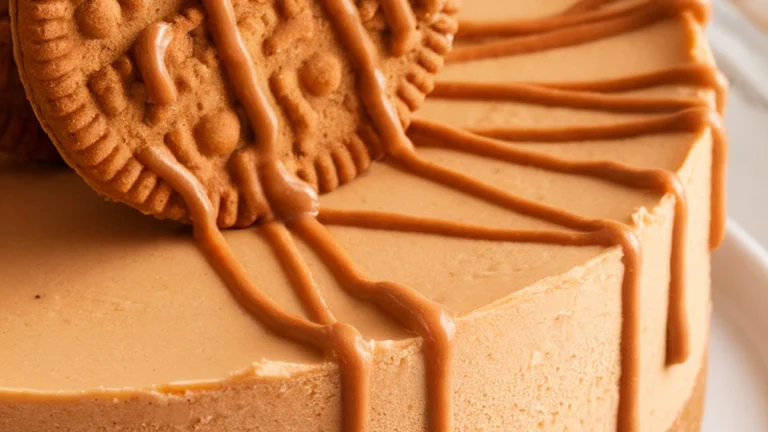 No Bake Mini Biscoff Cheesecakes - Featured