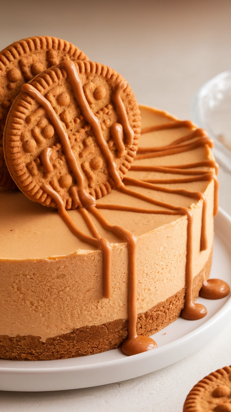 No-Bake Mini Lotus Biscoff Cheesecakes