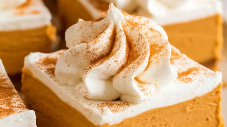 No Bake Pumpkin Cheesecake Bars - Featured
