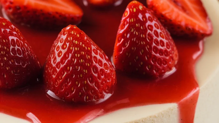 No Bake Strawberry Cheesecake - Featured