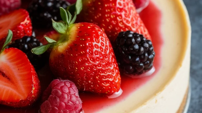 No Bake Strawberry Cheesecake - Featured