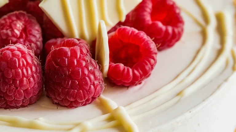 No Bake White Chocolate and Raspberry Cheesecake - Featured