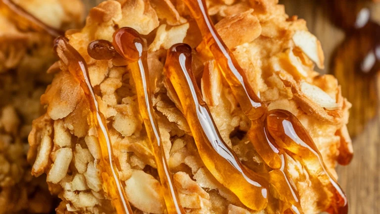 Oat and Coconut Biscuits with Golden Syrup - Featured