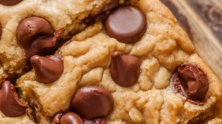 Oat Chocolate Chip Bars - Featured