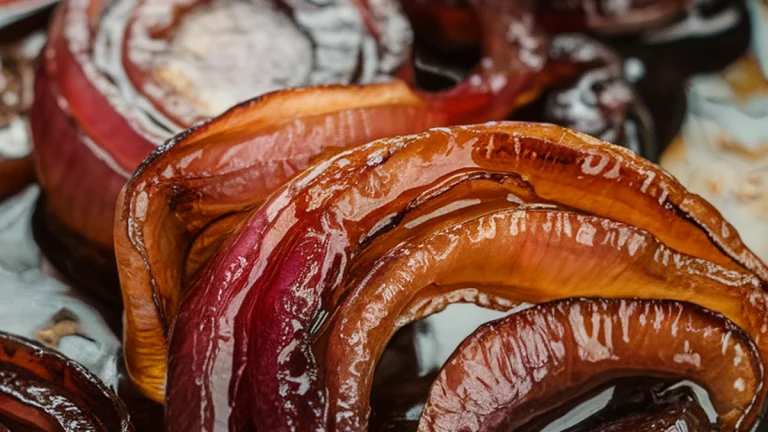 Onions with Balsamic Vinegar and Sugar - Featured
