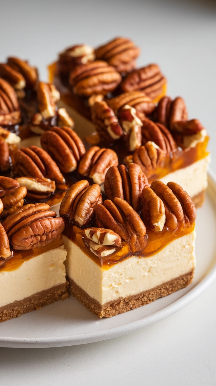 Pecan Pie Cheesecake Bars