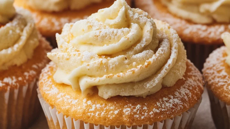 Plain Cupcakes with Icing Sugar - Featured