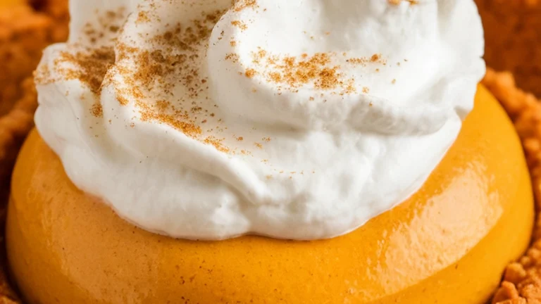 Pumpkin Mousse Pie with Maple Cookie Crust - NO BAKE! - Featured