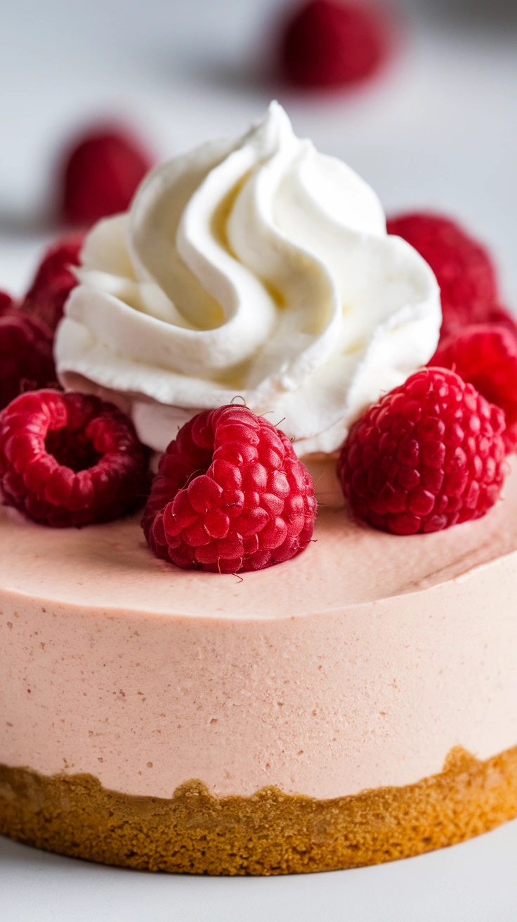 Individual Raspberry Cheesecake Cups