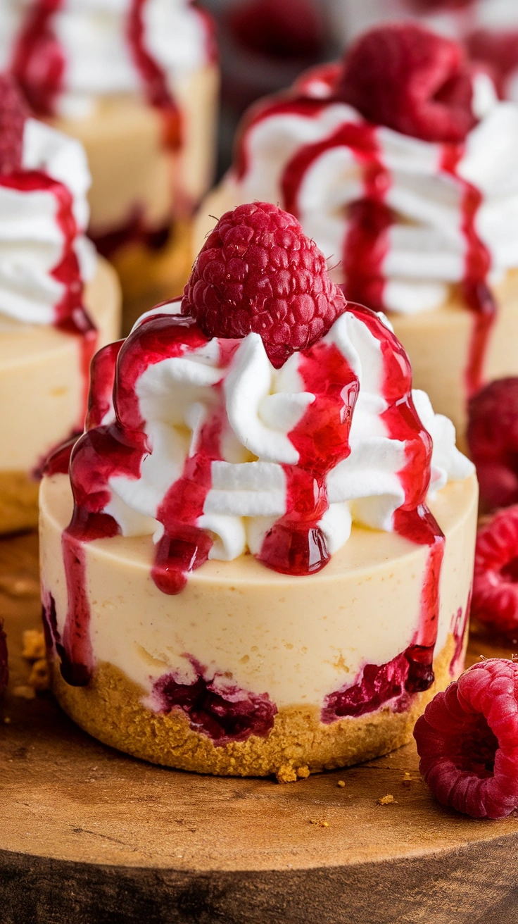 Layered Raspberry Cheesecake Cups