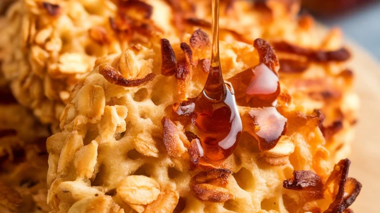 Rolled Oat Coconut Golden Syrup Biscuits - Featured