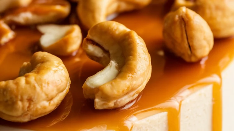Salted Caramel Cashew Cheesecake - Featured