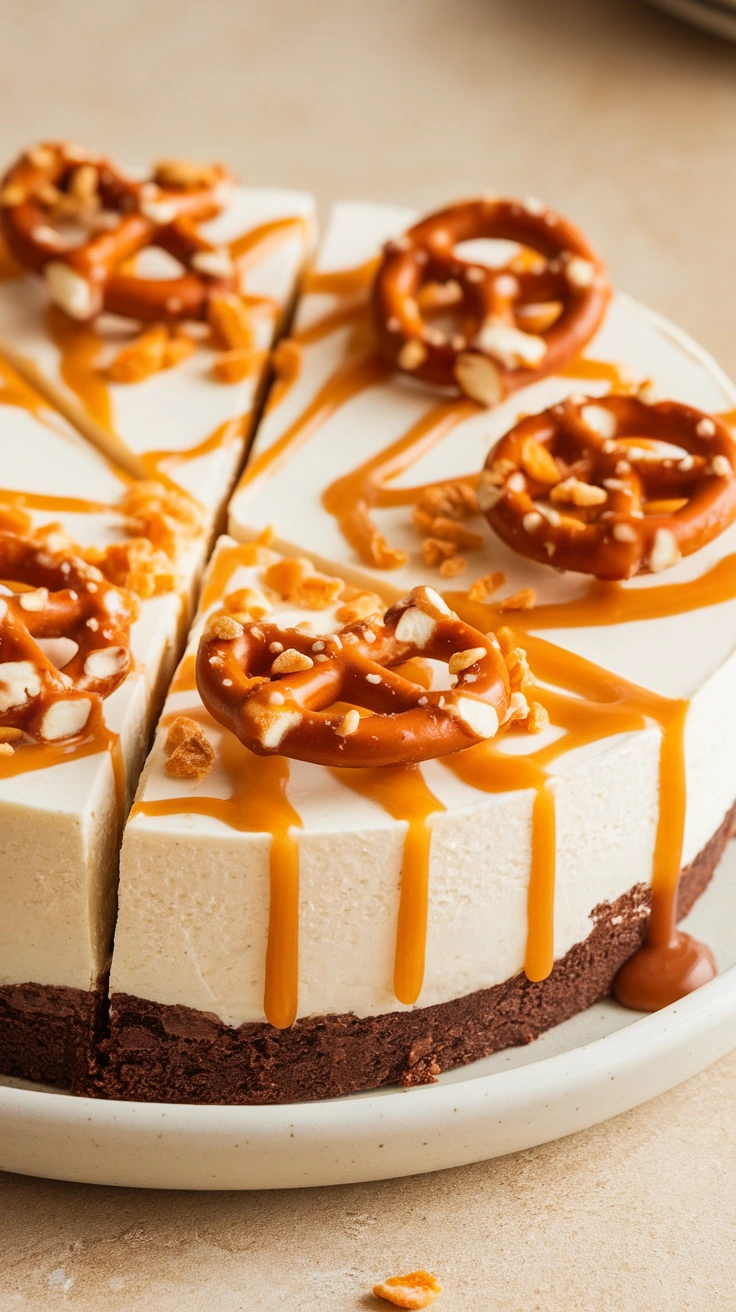 Classic Salted Caramel Cheesecake