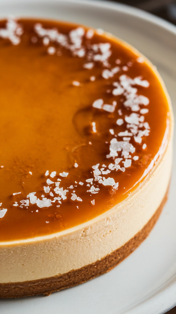 High-Protein Salted Caramel Cottage Cheese Cheesecake