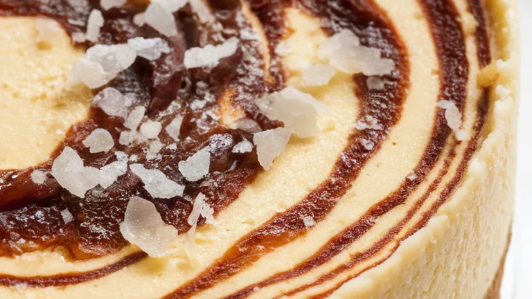 Salted Caramel Cottage Cheese Cheesecake (high protein) - Featured