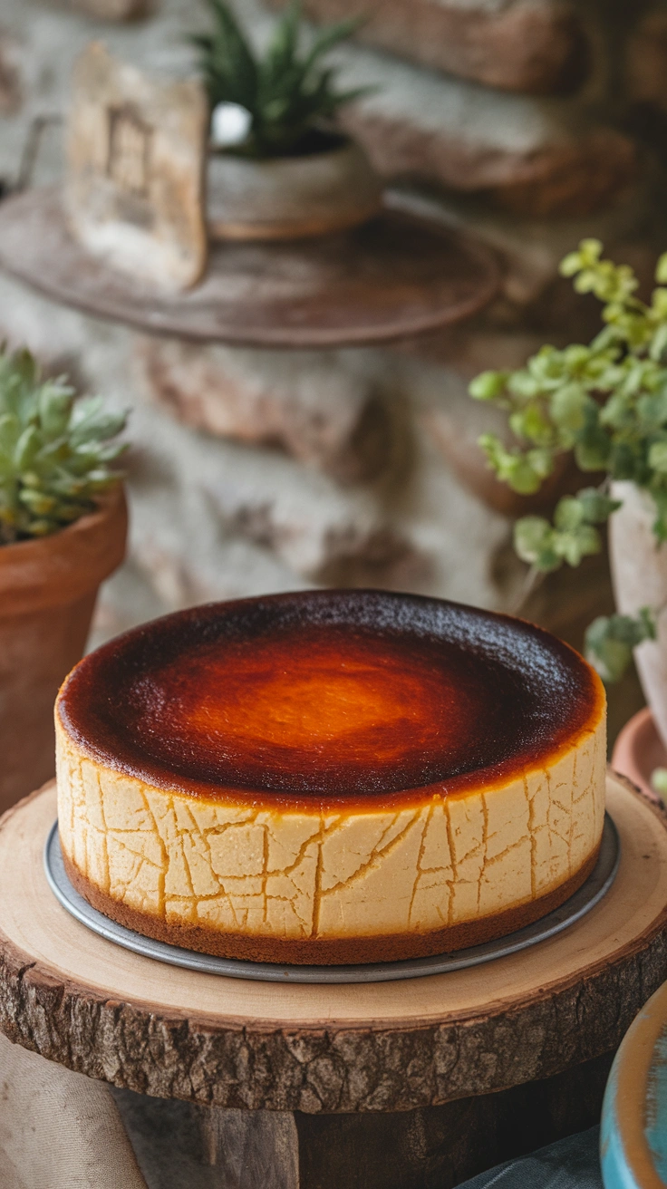 Crustless San Sebastian Cheesecake