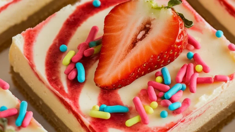 Strawberry Cheesecake Bars - Featured