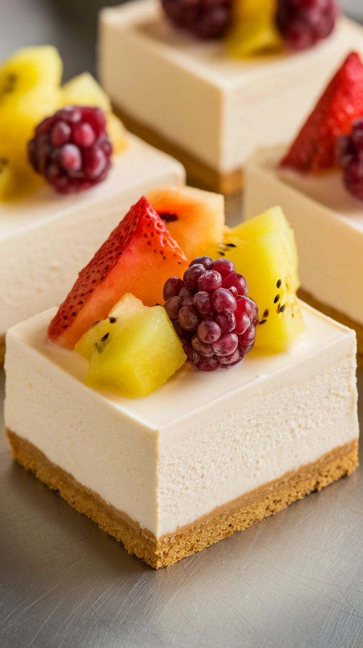 Easy No Bake Cheesecake Bars