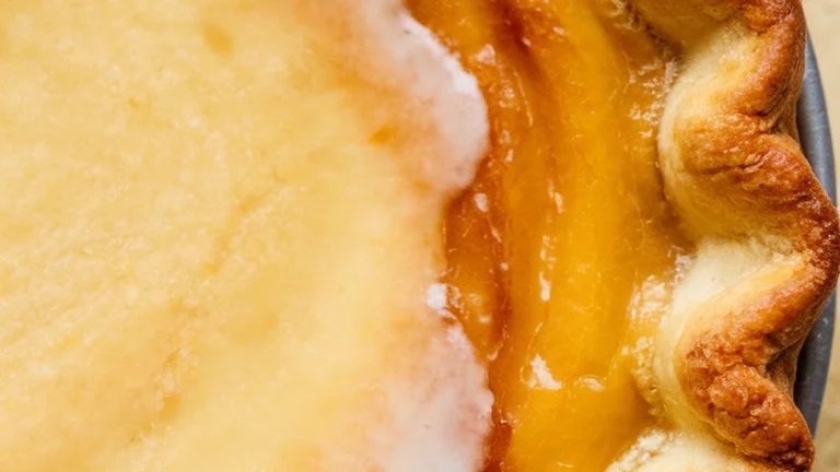 Vanilla Butter Sugar Pie - Featured