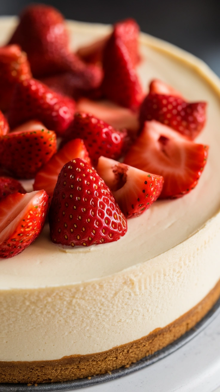 Traditional Vanilla Bean Cheesecake