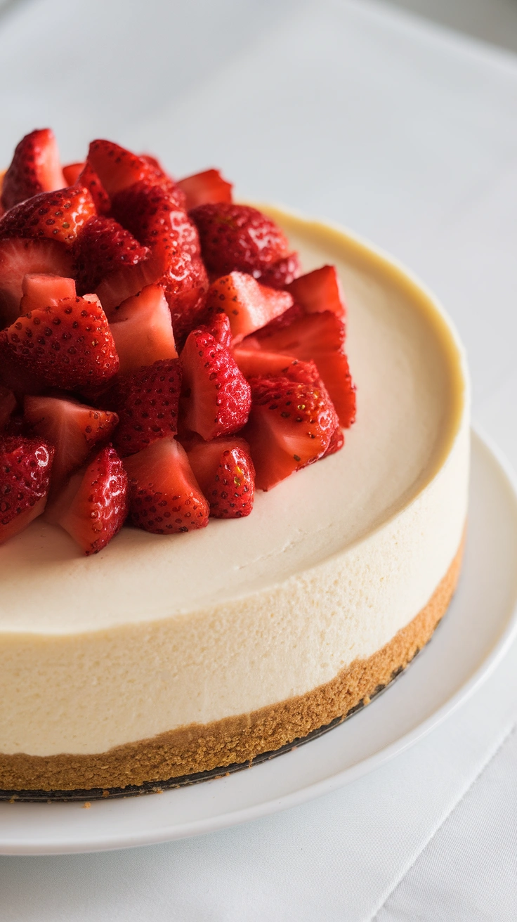 Traditional Baked Vanilla Cheesecake