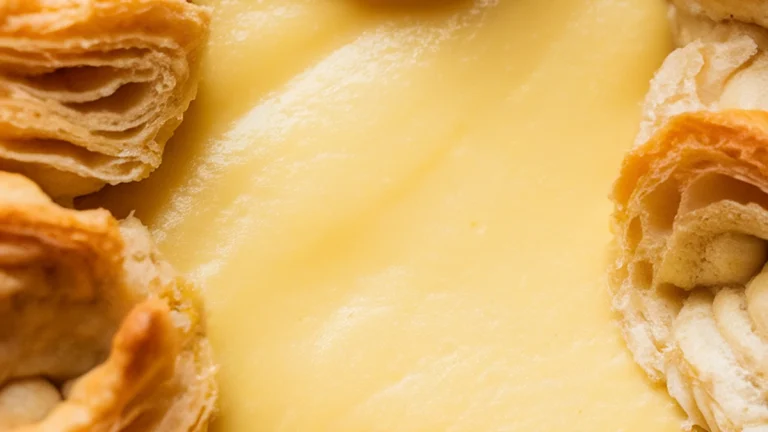 Vanilla Custard Puff Pastry Tart - Featured