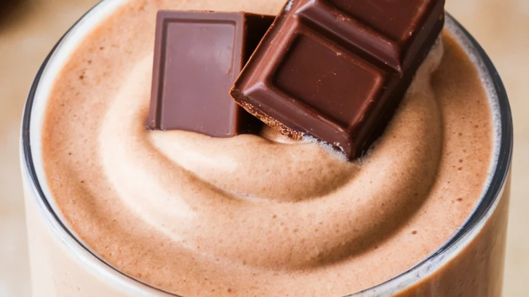 Vanilla Ice Cream Chocolate Milkshake - Featured