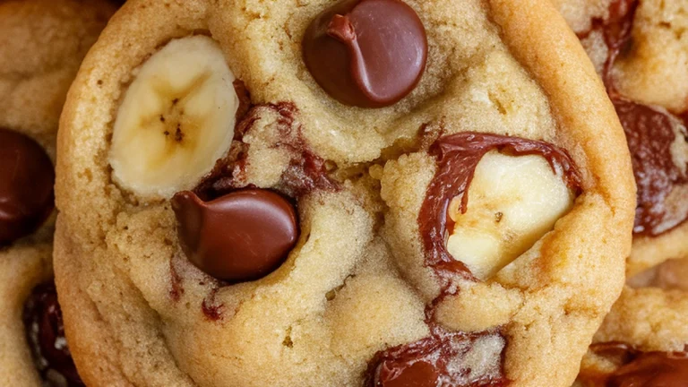 Vegan Chocolate Chip Banana Cookies - Featured