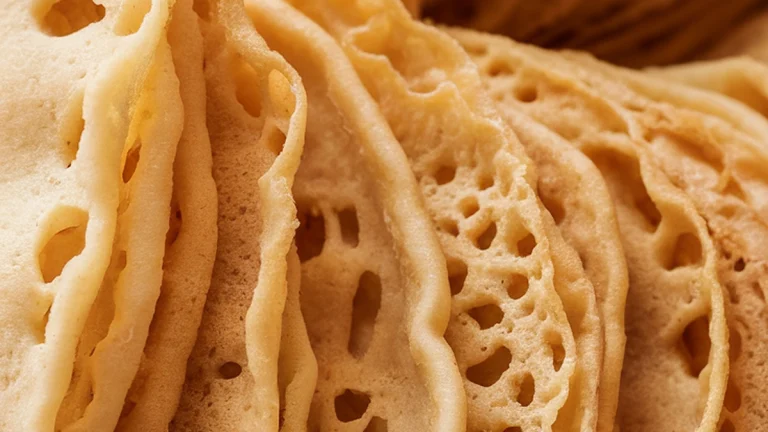 Wheat Flour Bliny with Milk and Yeast - Featured