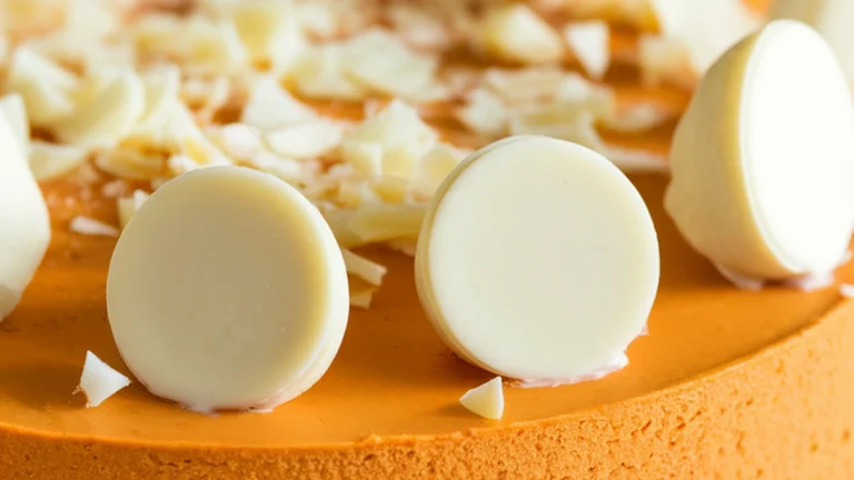White Chocolate Pumpkin Cheesecake - Featured