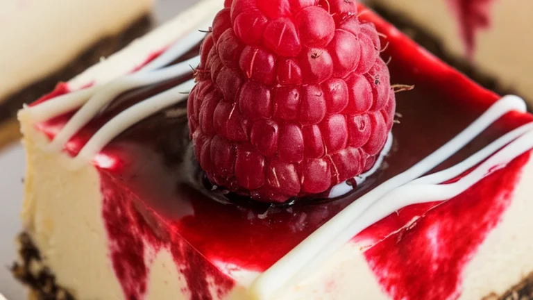 White Chocolate Raspberry Cheesecake Bars - Featured