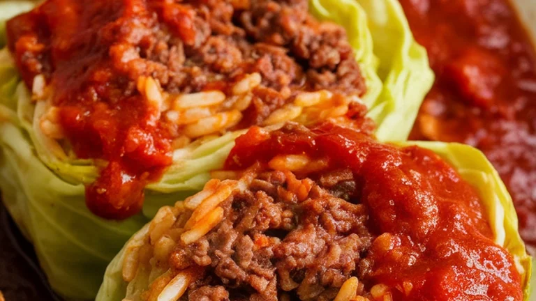 Cabbage Rolls in Tomato Sauce (Holubtsi) - Featured