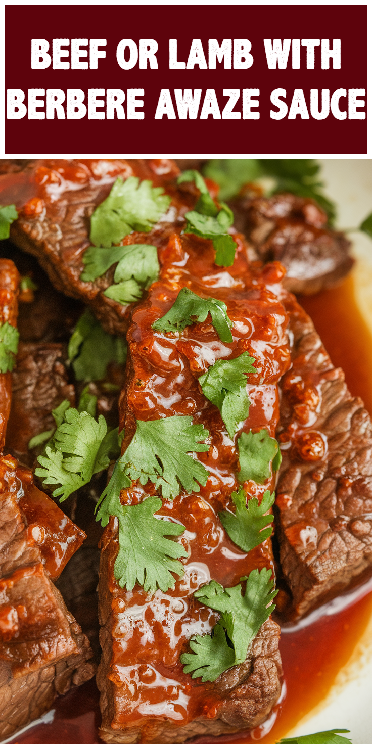 Beef or Lamb with Berbere Awaze Sauce