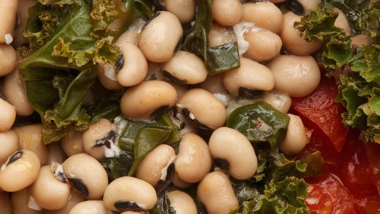 Black-Eyed Peas and Kale - Featured