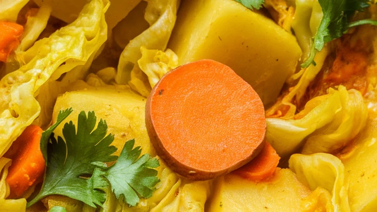 Atkilt Wat (Ethiopian Cabbage and Potato Stew) - Featured