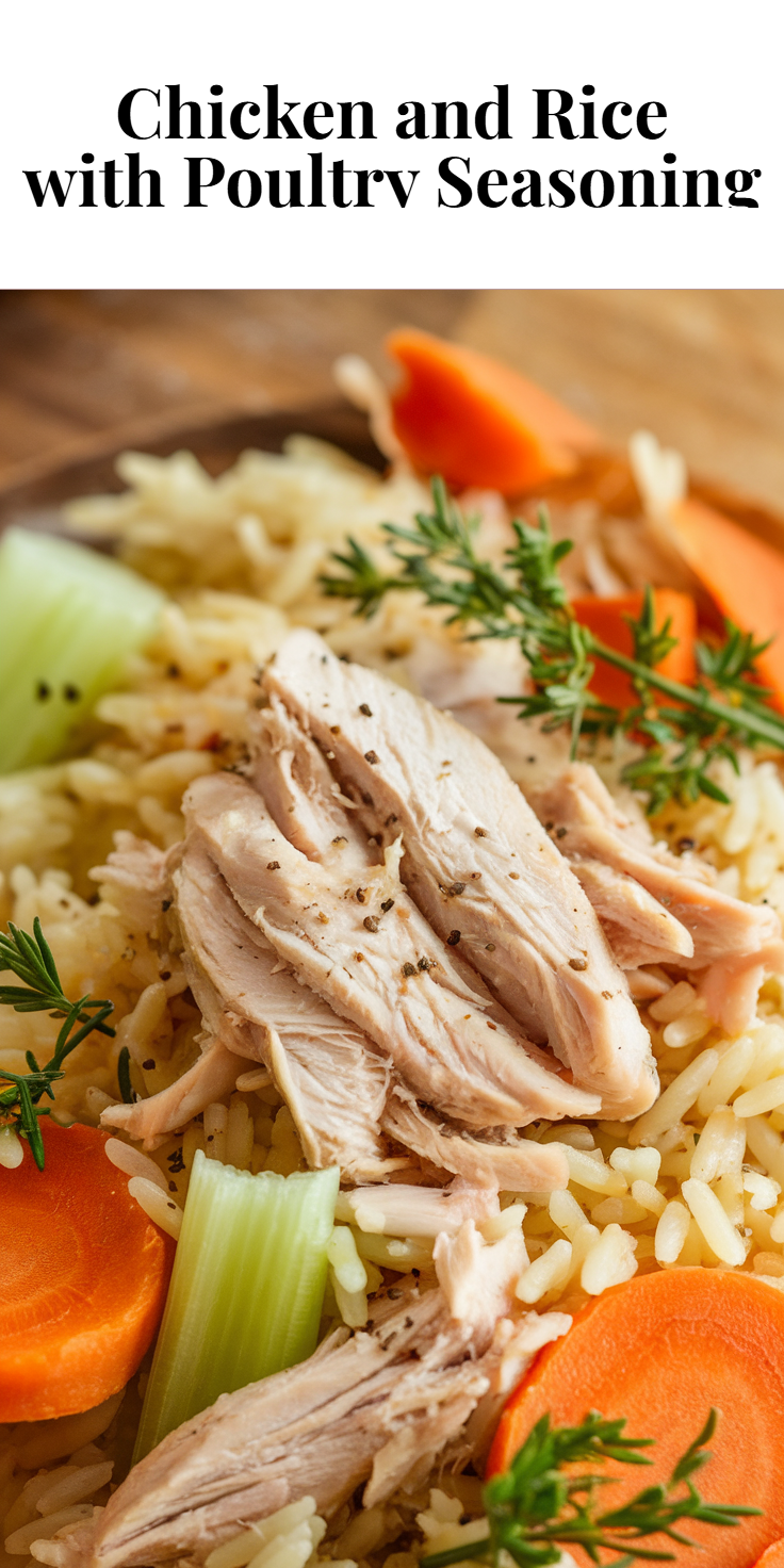 Chicken and Rice with Poultry Seasoning