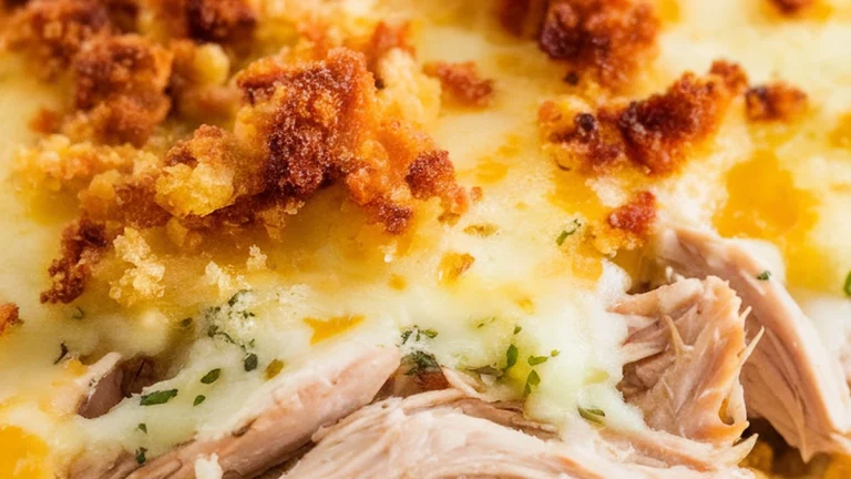 Cornbread and Chicken Casserole - Featured