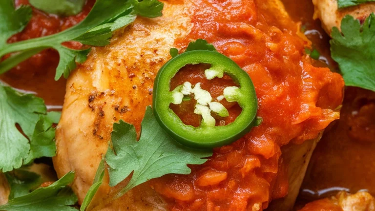 Chicken Karahi (Pakistani Chicken with Tomato and Peppers) - Featured