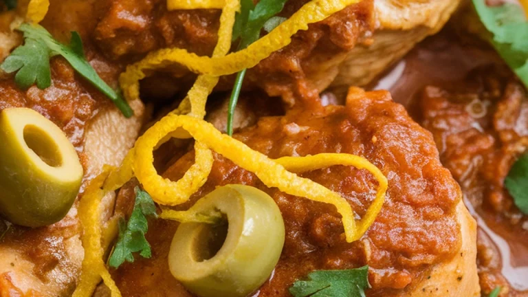 Chicken Tagine with Lemon and Olives - Featured
