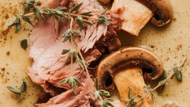 Cream of Duck and Mushroom Soup - Featured