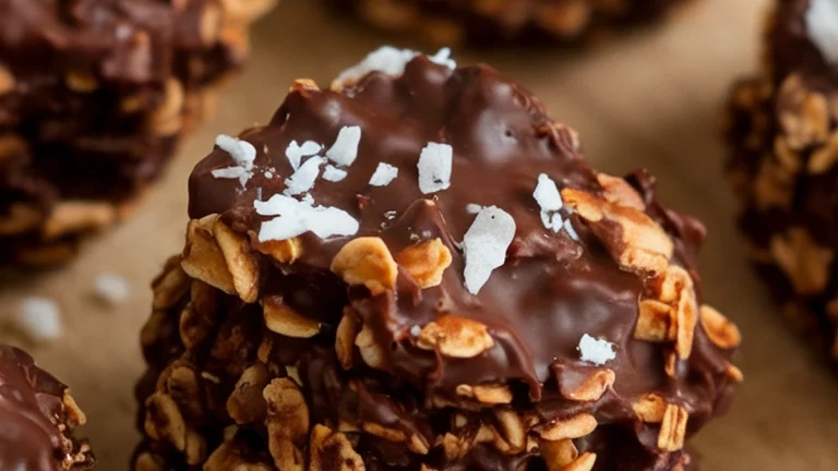 Chocolate Macaroons (no-bake) - Featured